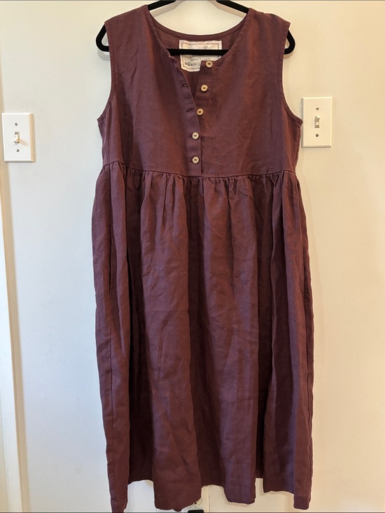 notPERFECTLINEN Dresses & Skirts - Notperfectlinen Midi Mama Sleeveless Dress